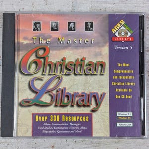 The Master Christian Library Version v 5 5.0 1997 for Windows 3.1 95 Old Mac