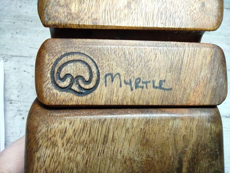 Vintage Myrtle Wood Abstract Puzzle Miniature Drawer Jewelry Trinket Box 5 1/2 Etsy