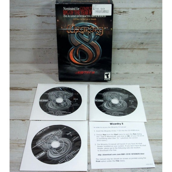 Wizardry 8 VIII Small Box PC Game Sir-tech in Box - No Manual - Etsy