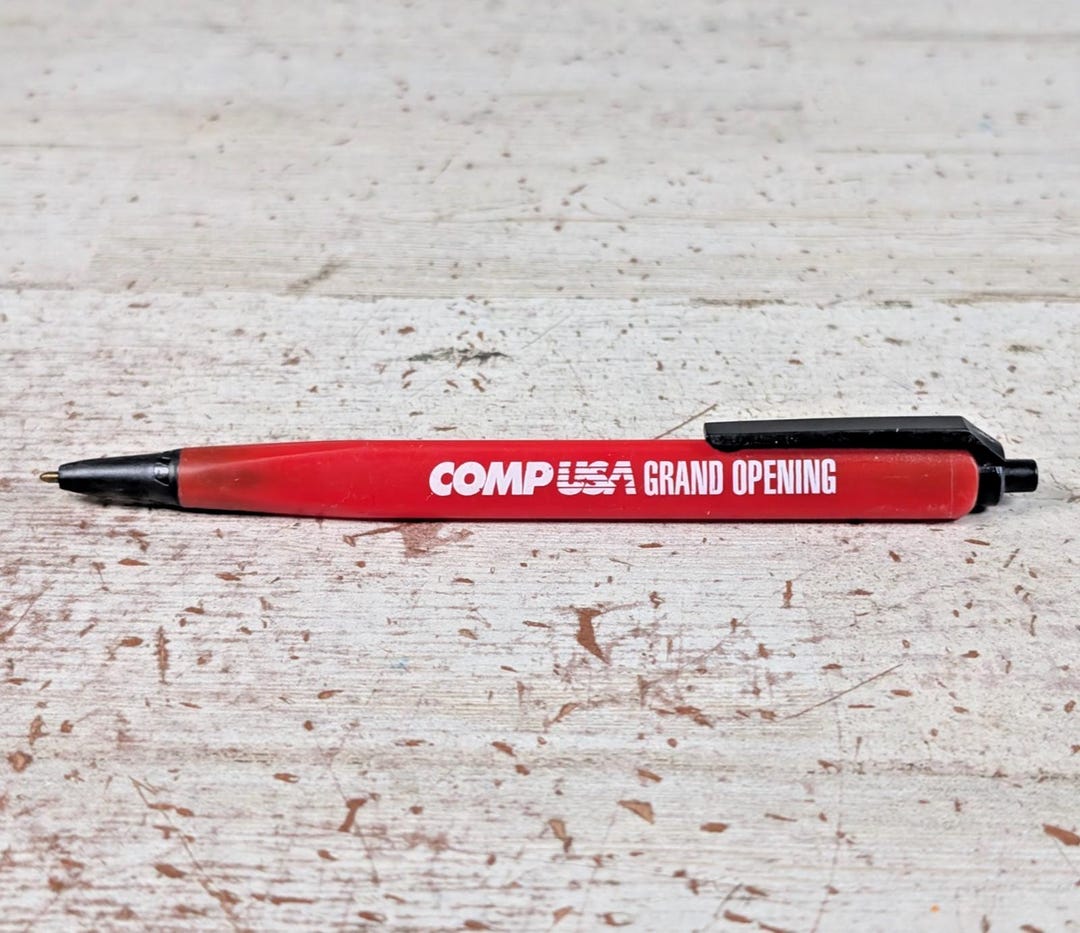 Vtg Compusa Grand Opening Advertising Pen I Could Be Doing This on My ...