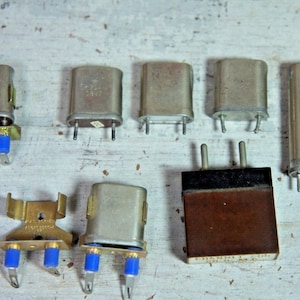 Lot of Vintage Radio Crystals KC Western Electric UNTESTED As-Is