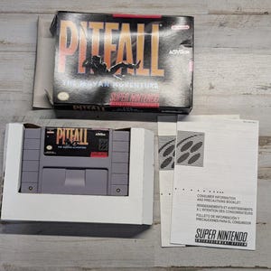 Pitfall: The Mayan Adventure Super Nintendo Video Game SNES Activision w Box