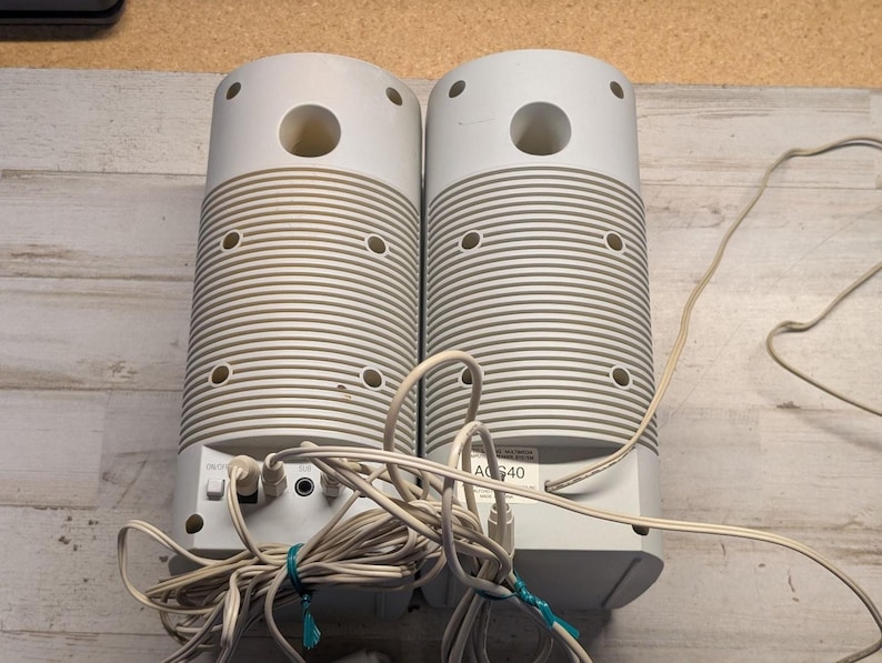 Altec Lansing ACS40 Computer Speaker System Multimedia Gray-beige ...