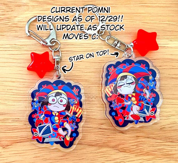 TADC Keychains + STICKERS Amazing Digital Circus Fan-made Acrylic