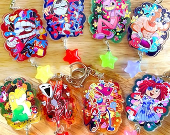 TADC Keychains + STICKERS Amazing Digital Circus Fan-made Acrylic