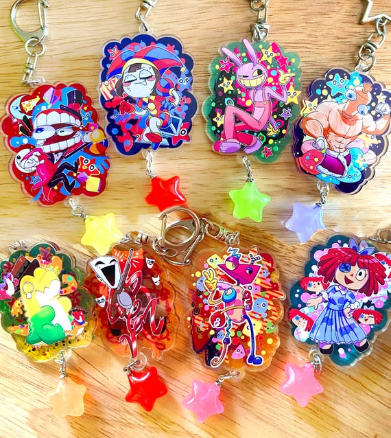 TADC Keychains + STICKERS Amazing Digital Circus Fan-made Acrylic