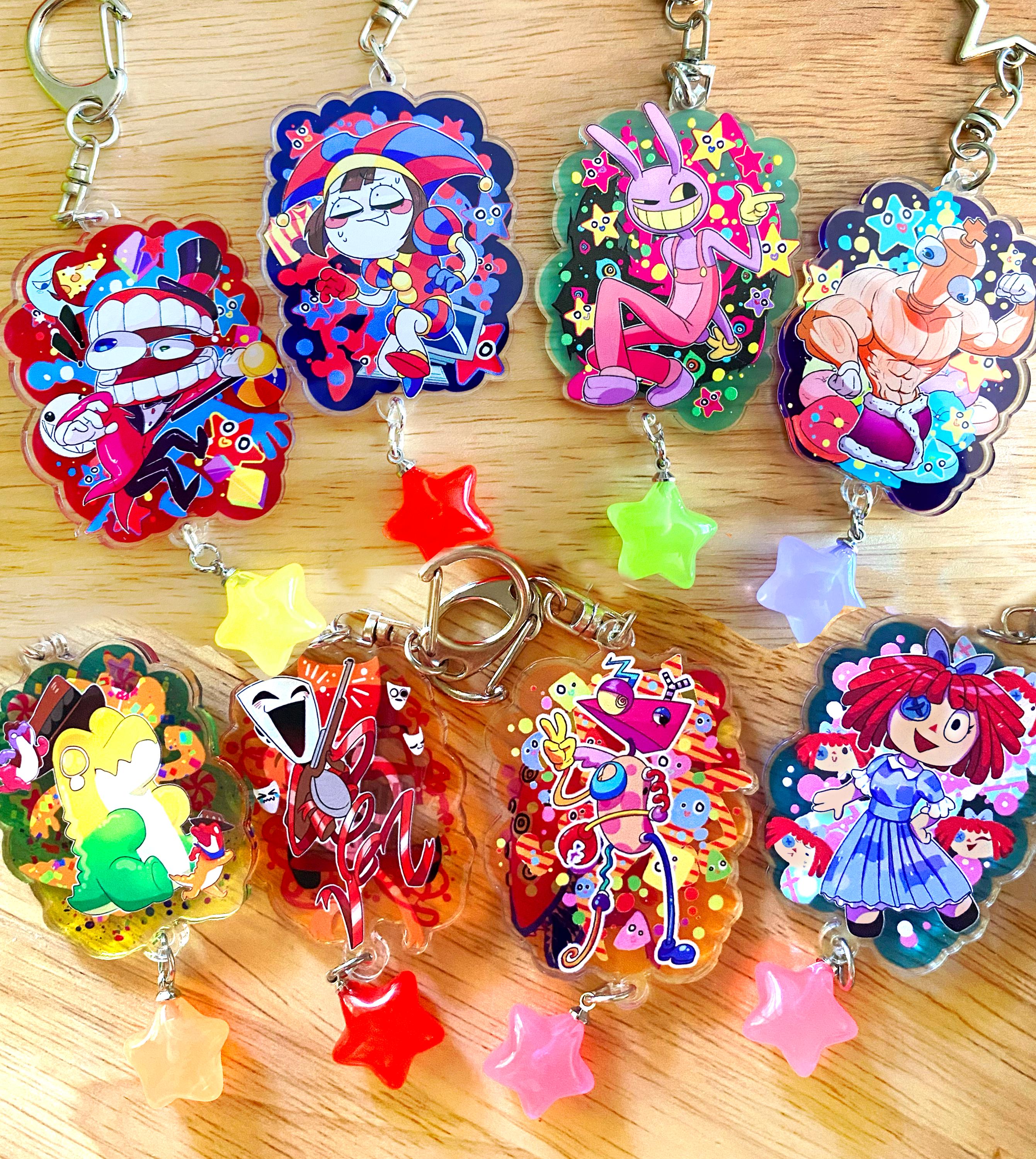 TADC Keychains + STICKERS Amazing Digital Circus Fan-made Acrylic