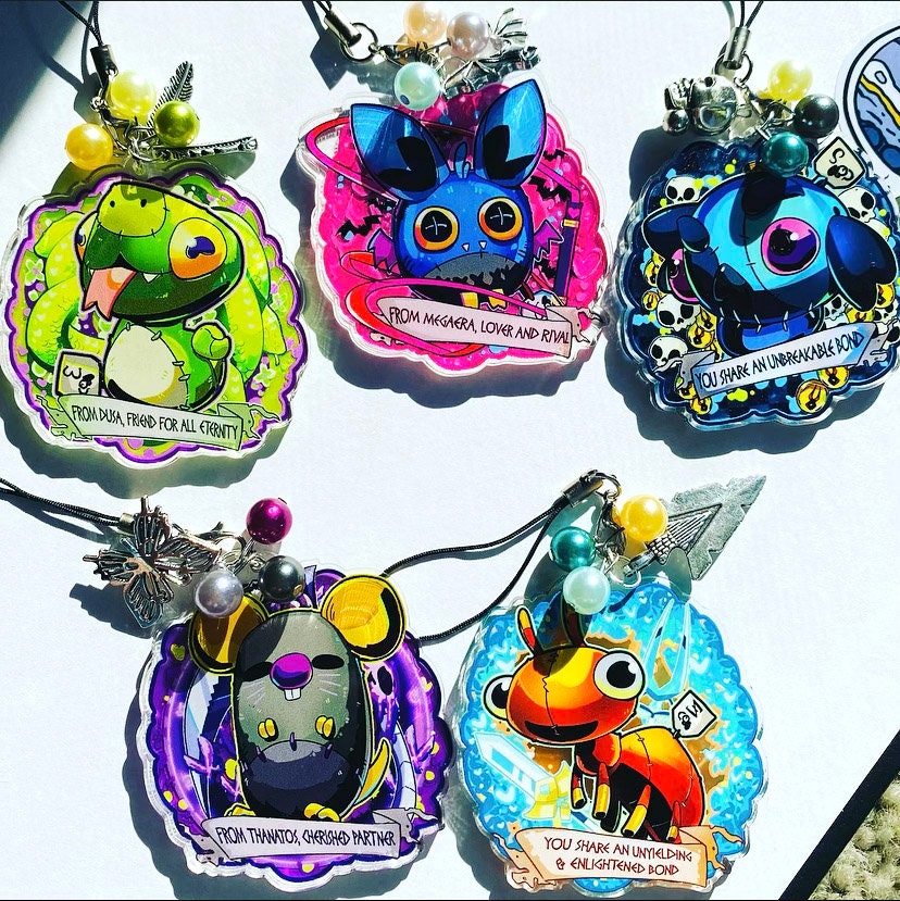 HADES game double sided acrylic keychains Chthonic Companions + Keeps…