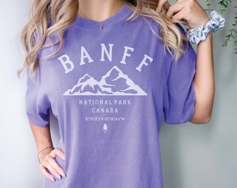 Banff Tee, Grand Canyon T-shirt, Banff National Park, Vintage Inspired Cotton T-shirt, Unisex Tee, Comfort Colors T-shirt