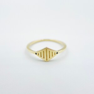 14K Solid Gold Diamond Ring