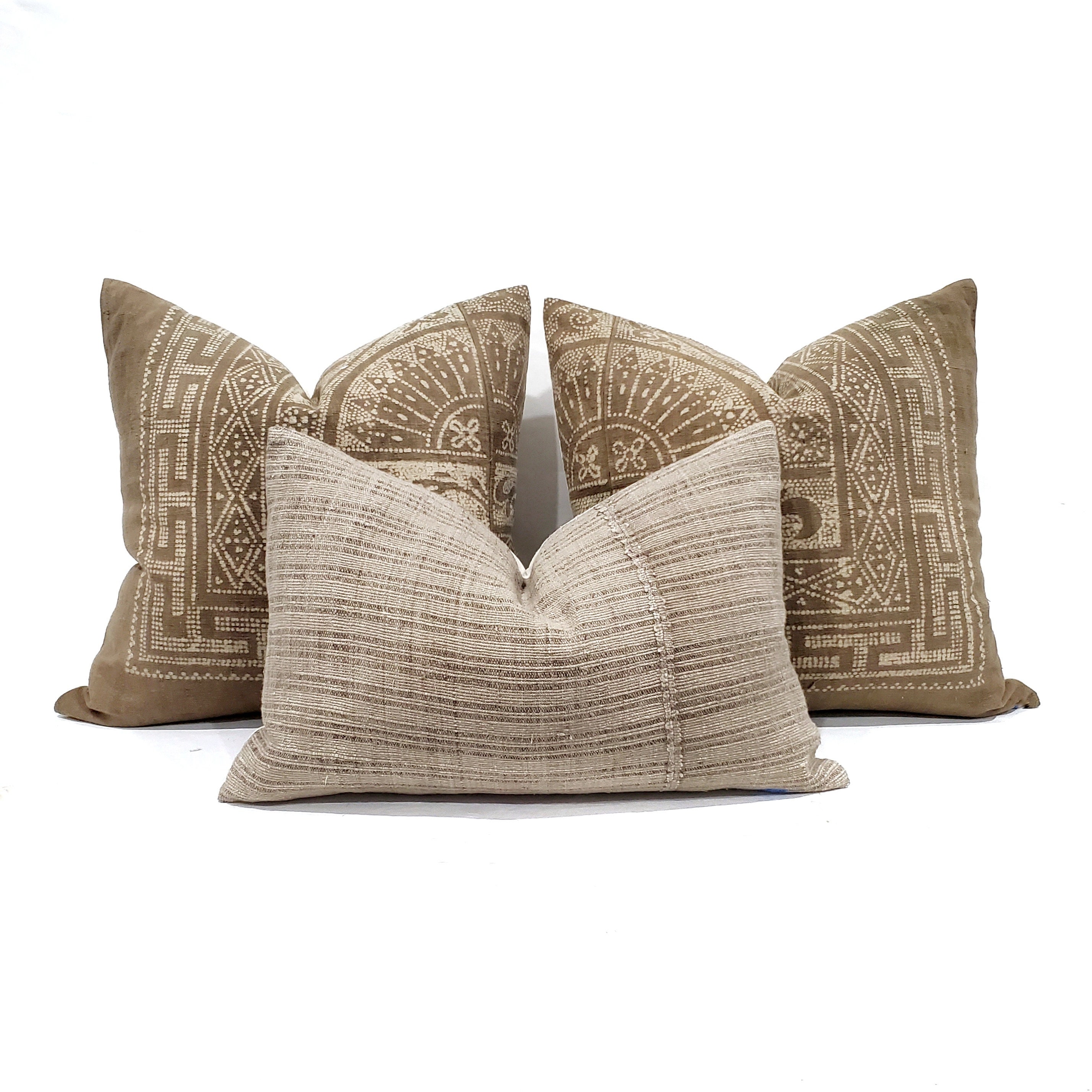 15×23 muted khaki fireweed Chinese hemp linen pillow cover