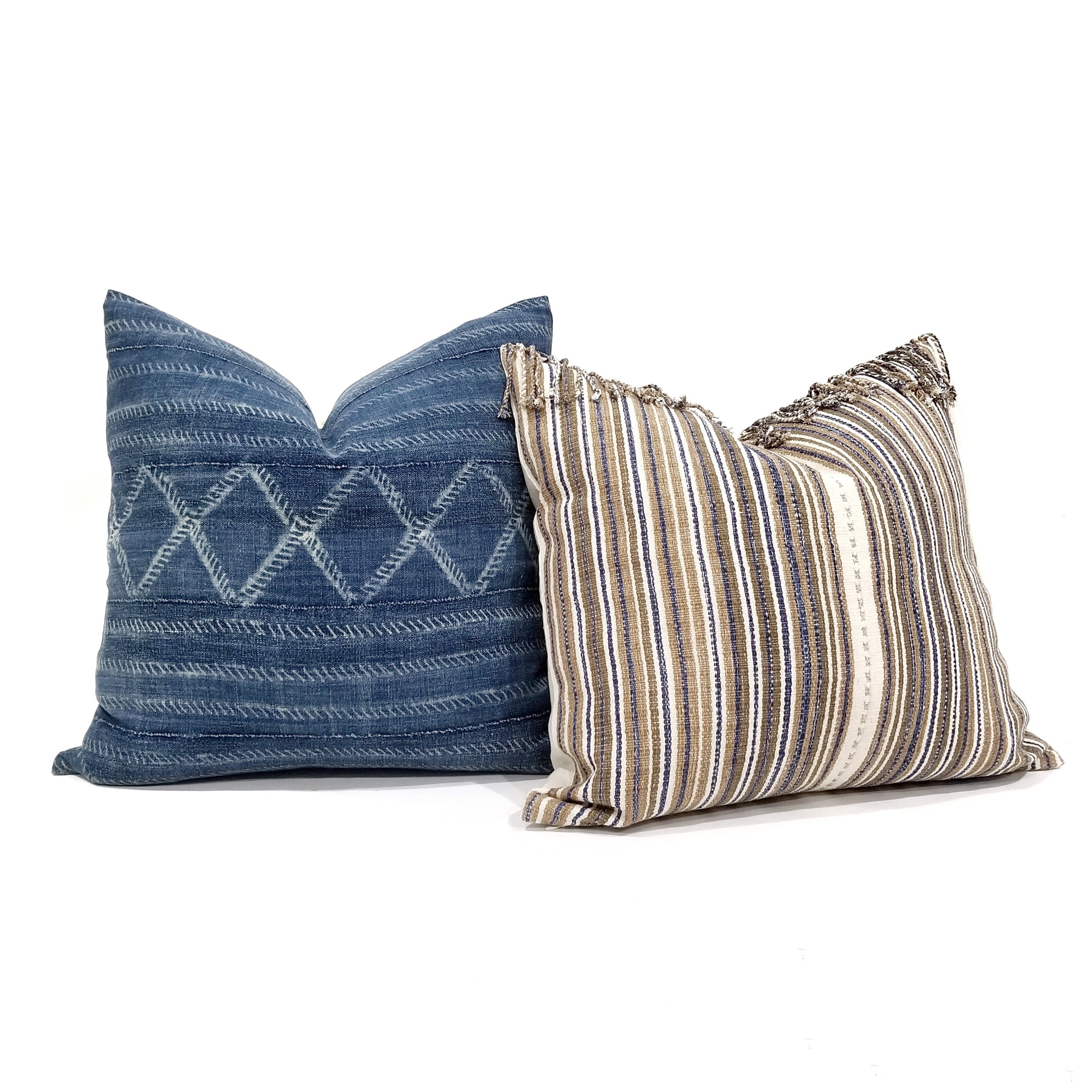 20 indigo mudcloth pillow cover