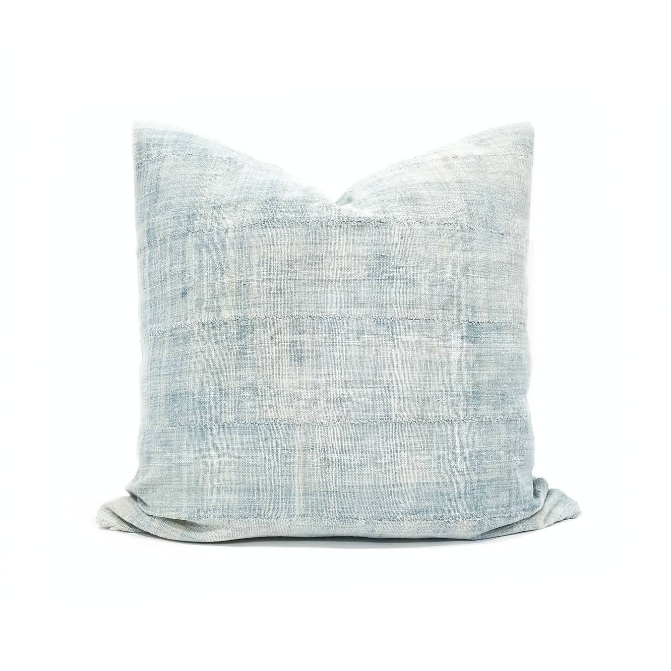 18&20 Light indigo pillow cover
