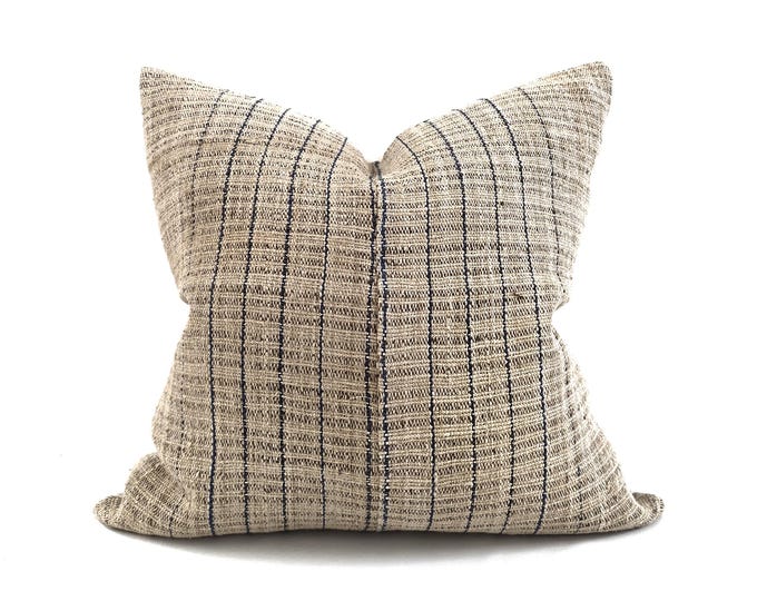Featured listing image: 22" fireweed Chinese hemp linen pillow cover