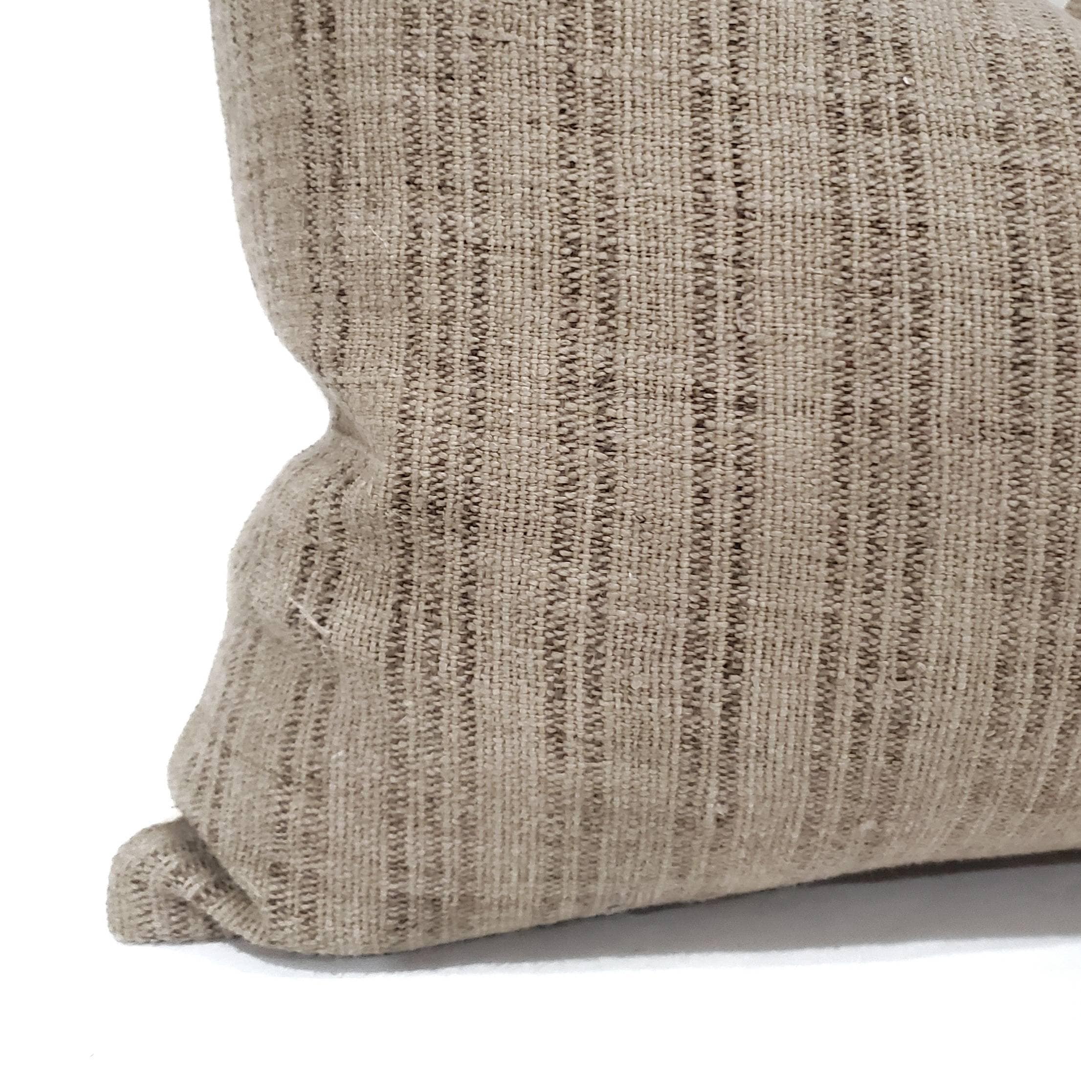 Chinese hemp pillow cover, 15×21 muted camel/khaki fireweed Chinese