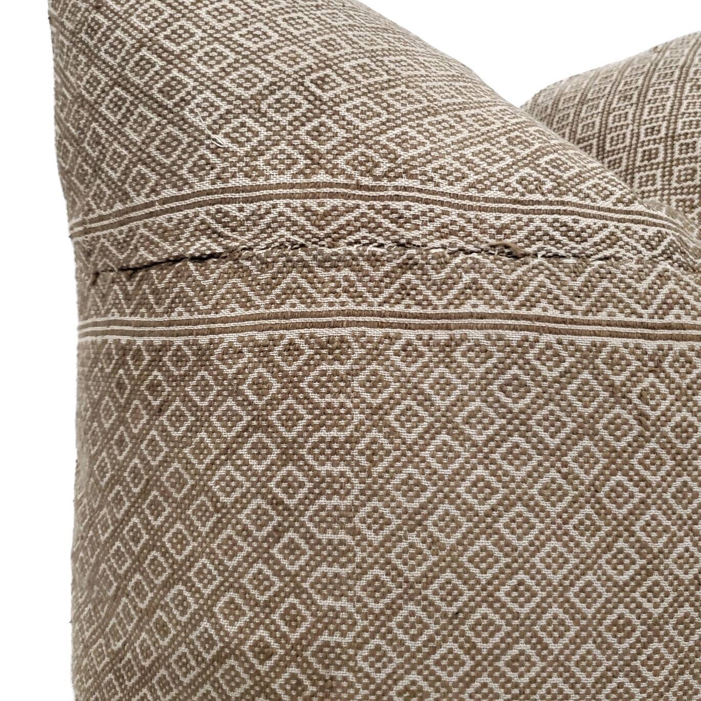 22 camel brown Chinese wedding blanket pillow cover