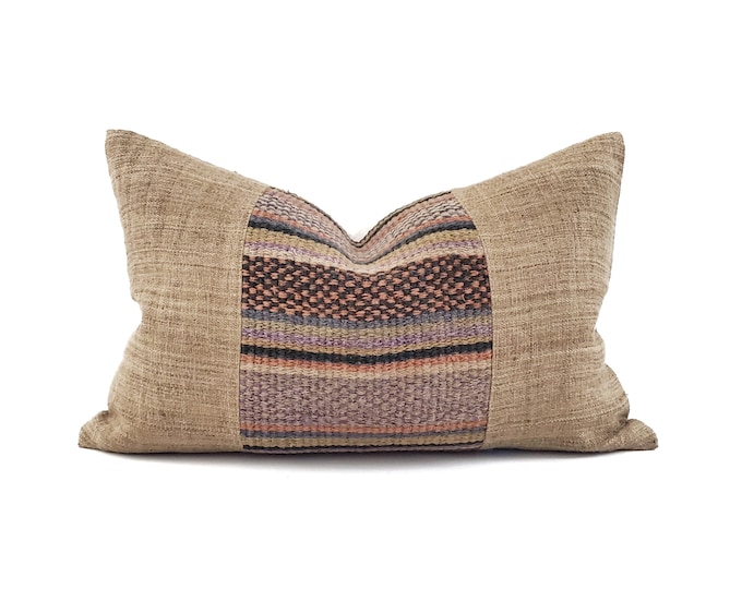 Hmong & Hemp Throw Pillow Cover main image 0