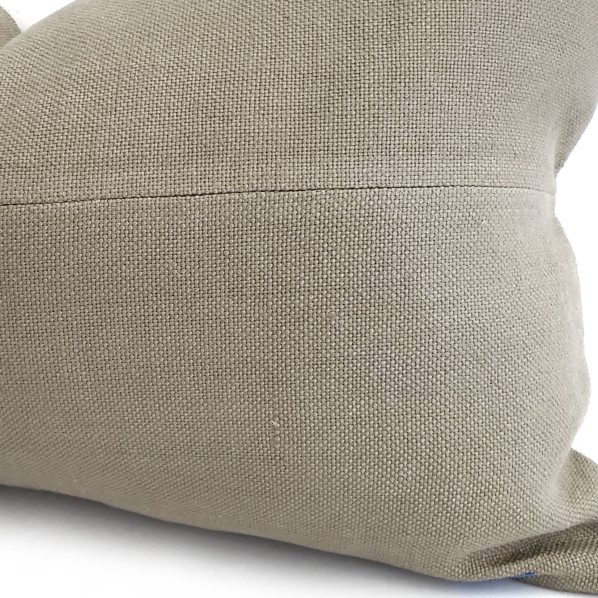 14x22 muted olive heavyweight washed belgian linen pillow cover