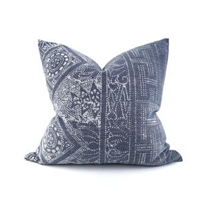 Chinese batik pillow cover, 19.5&quot;x20&quot; indigo Chinese batik pillow cover