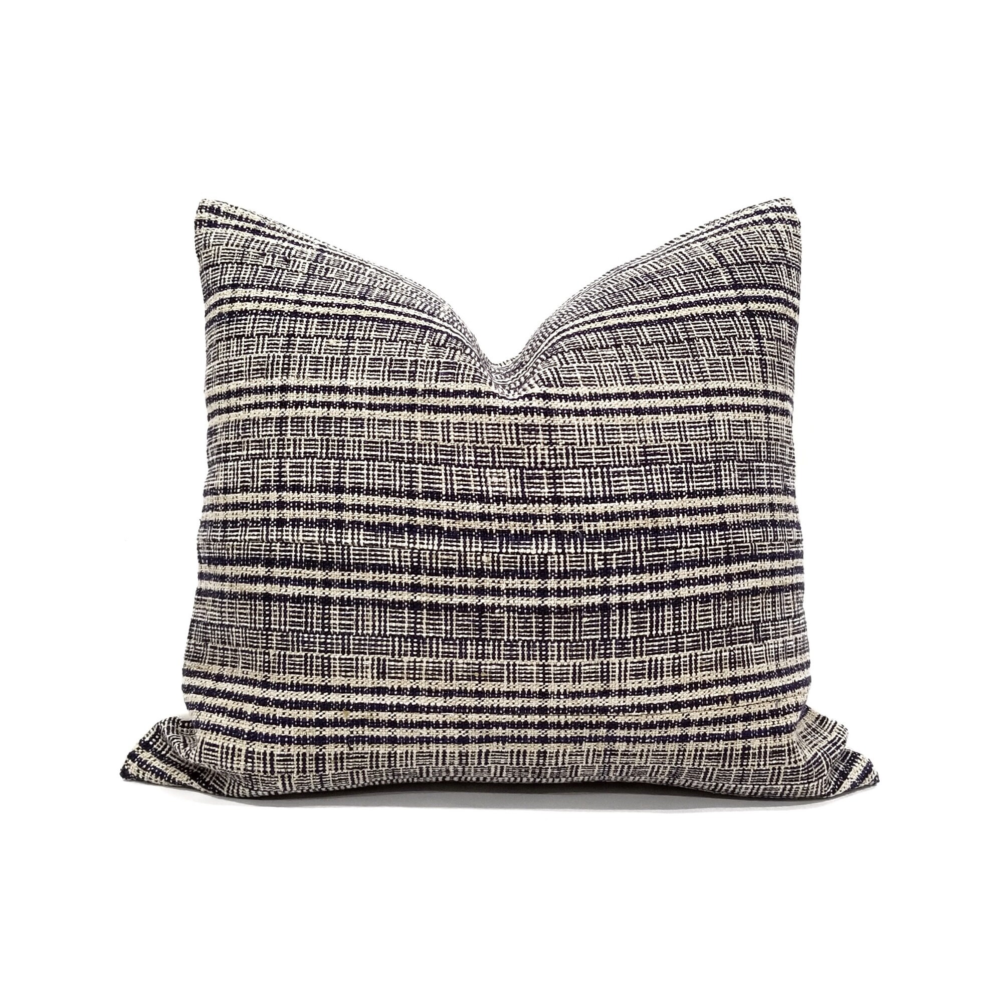 18 light khaki hemp linen Hmong pillow cover linen pillow Hmong pillow cover