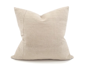 22" vanilla grainsack pillow cover