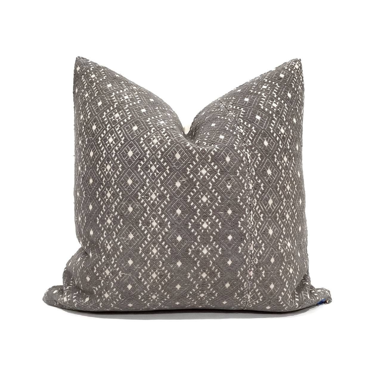 19 grey Chinese wedding blanket pillow cover