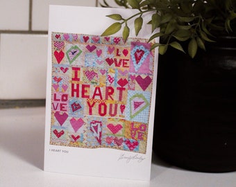 I Heart You greeting card