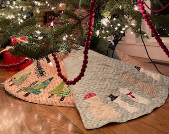 Let it Snow/ Oh Christmas Tree Reversible Tree Skirt