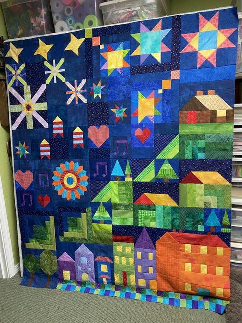 Summer Nights Sampler Quilt Pattern Booklet - Etsy