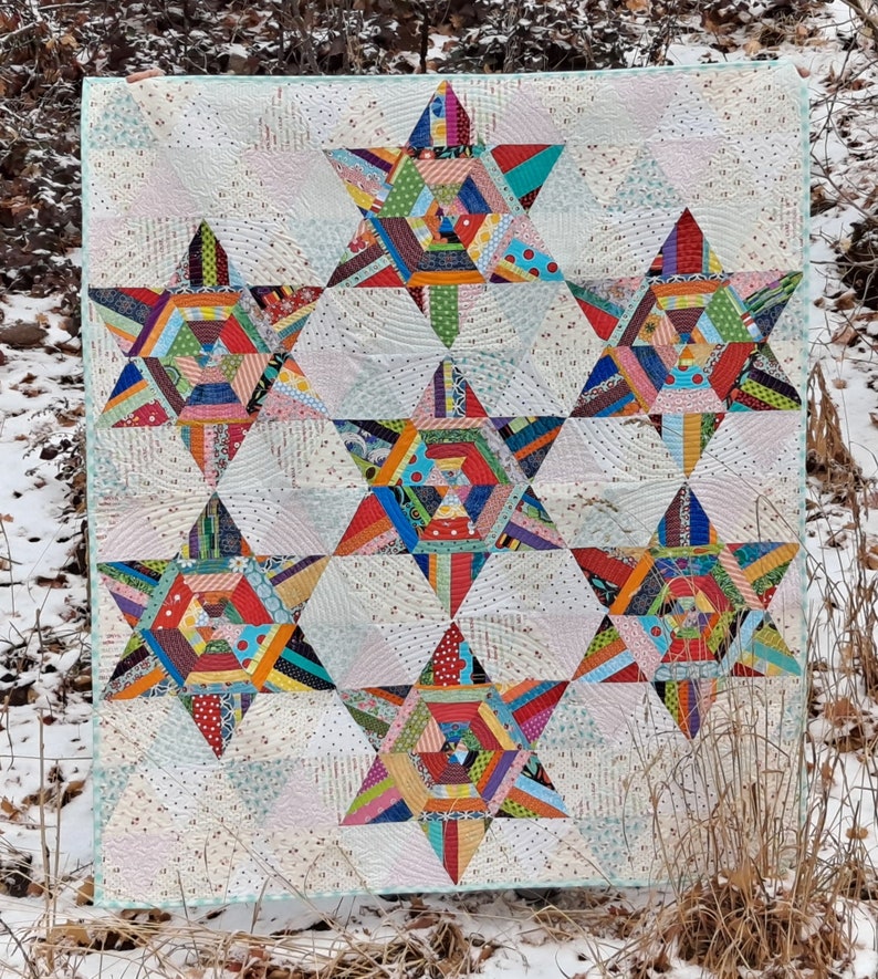 Seven Sisters Pdf Quilt Pattern Etsy