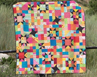 Harvest Sky scrap quilt pattern