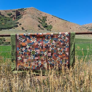 Harvest Sky scrap quilt pattern