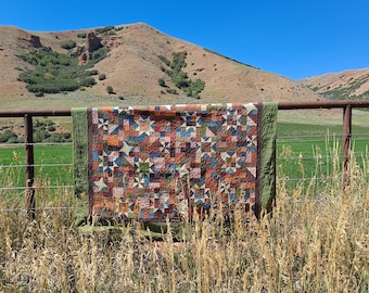 Harvest Sky scrap quilt pattern