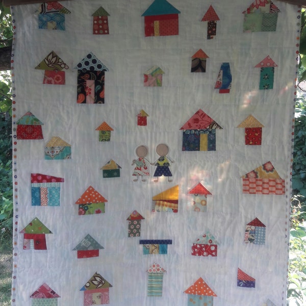 It Takes A Village modern quilt pattern