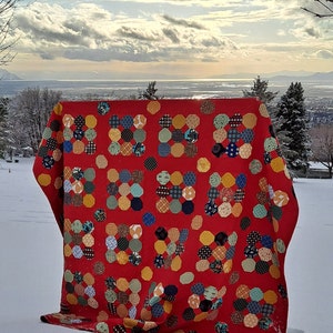 Gathering Scrap Quilt Pattern in Multiple Sizes