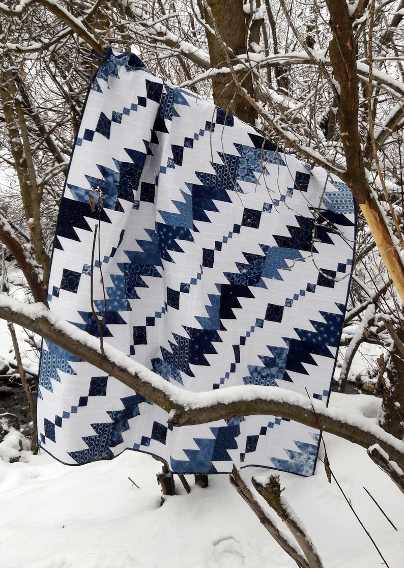 Rhythm & Blues Masculine Pdf Quilt Pattern Etsy Canada