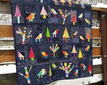 Enchanted Forest a free form, scrap quilt pattern