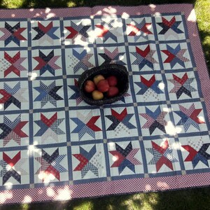 Braveheart picnic quilt & matching table runner pattern
