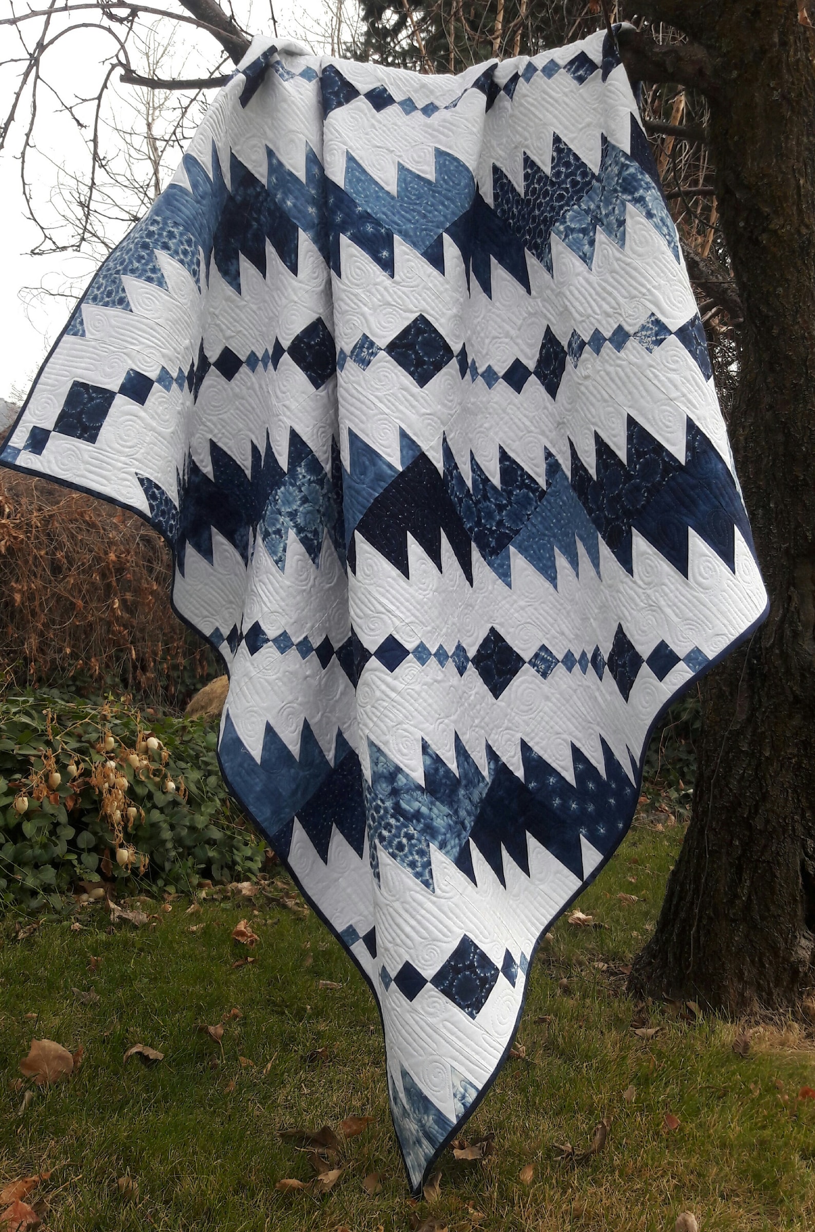 Rhythm & Blues Masculine Quilt Pattern Etsy