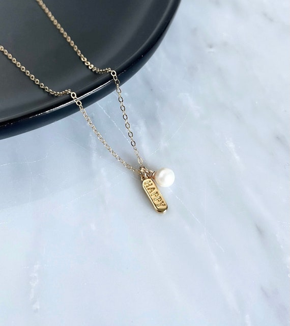 Mom cheap bar necklace