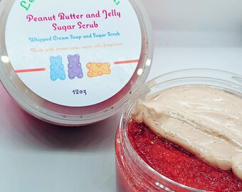 Peanut Butter and Jelly Sugar Scrub