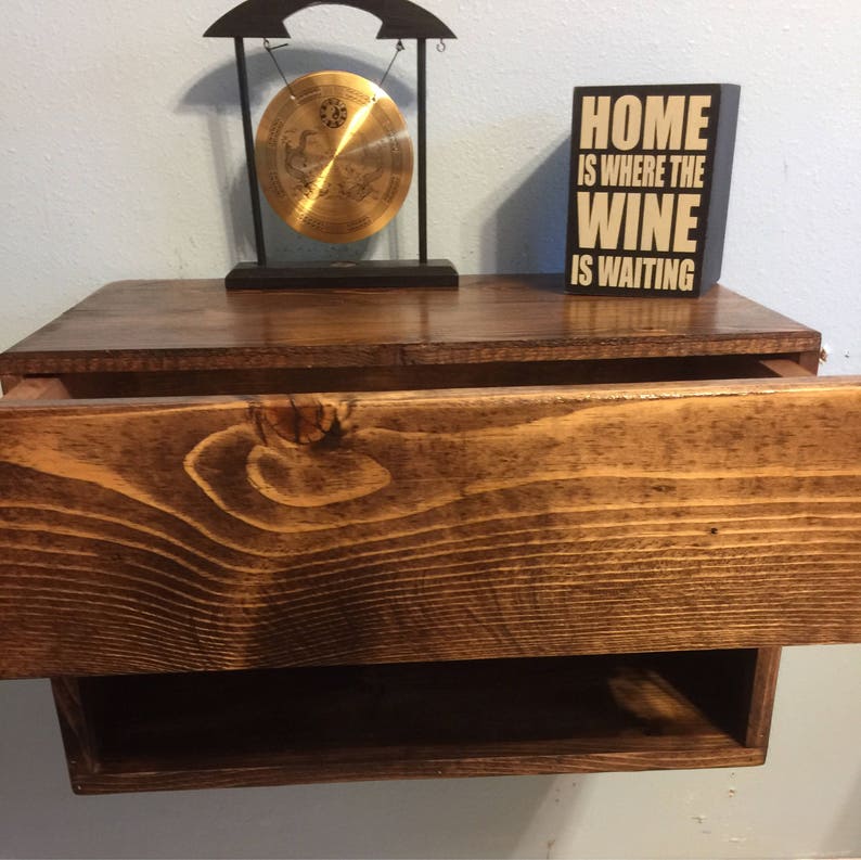 2 Floating Nightstands With Drawers Dimensions 20x12x11 Etsy Canada
