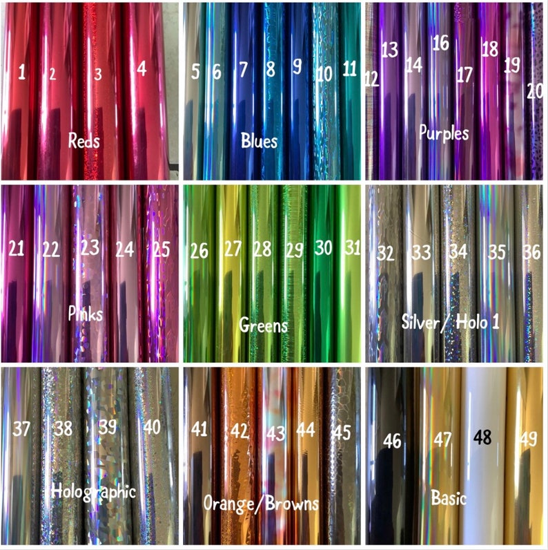 Transparency Foiled Resin Sheets New