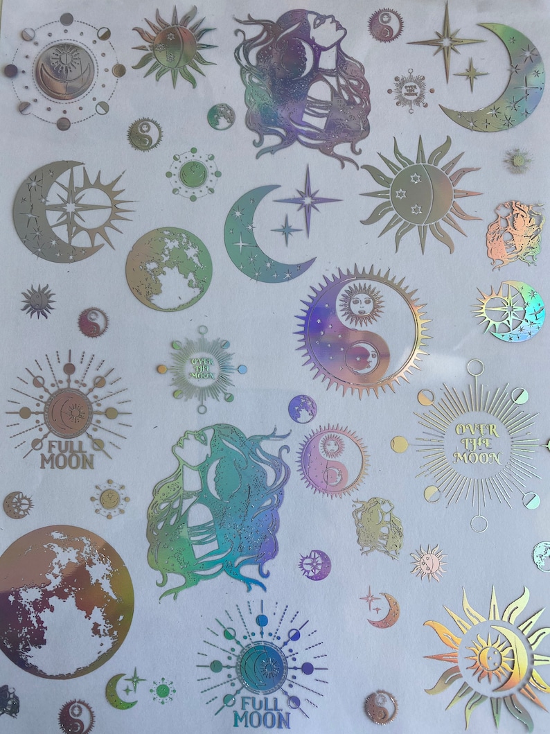 Transparency Foiled Resin Sheets New