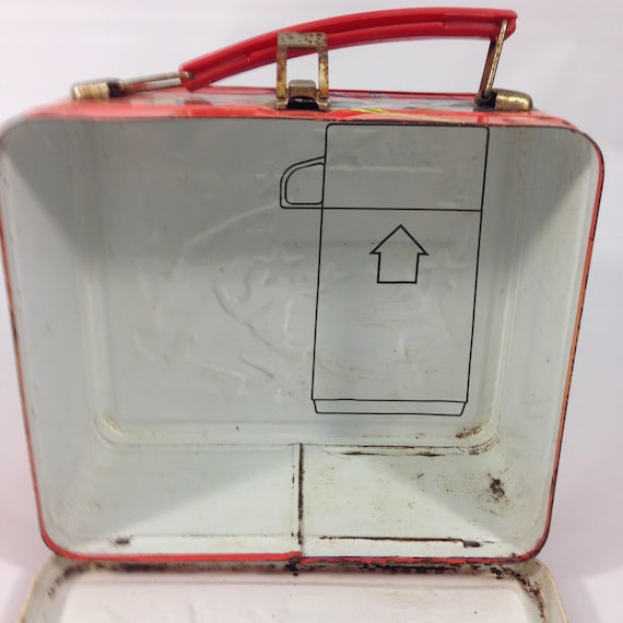 Vintage Super Powers Metal Lunchbox Superman Wonder Woman Batman