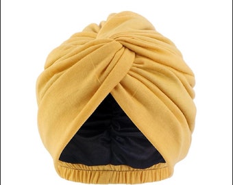 Satin Lined Headwrap | Chemo headwear | alopecia cap