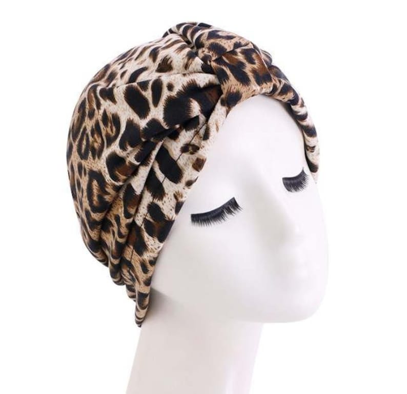 Satin Lined Turban Headwrap Chemo headwear alopecia cap H