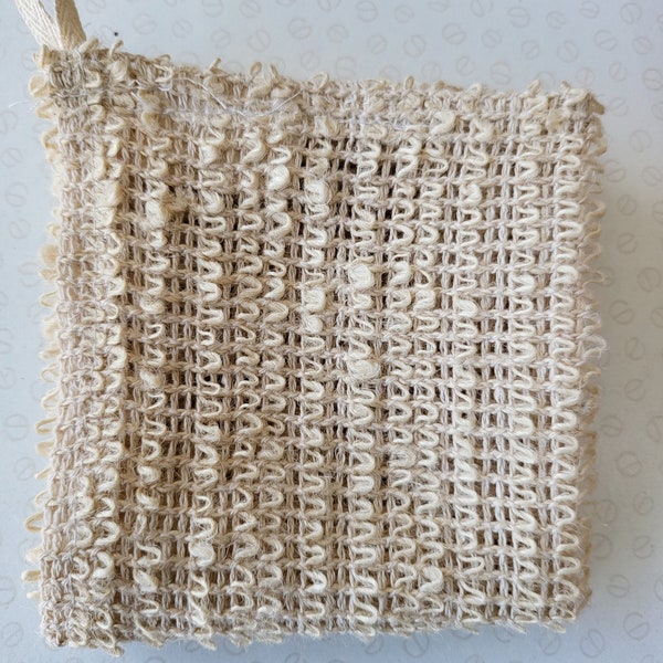 Natural Plant Based Sisal Washcloth.  Dead skin, Biodegradable, Plant Base, Exfoliating, Scrub, Zero Waste.