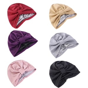 Satin Lined Turban Headwrap | Chemo headwear | alopecia cap