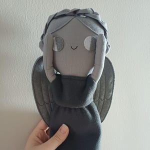 Handmade Weeping Angel Plush Doll - Sci-Fi Inspired Decor